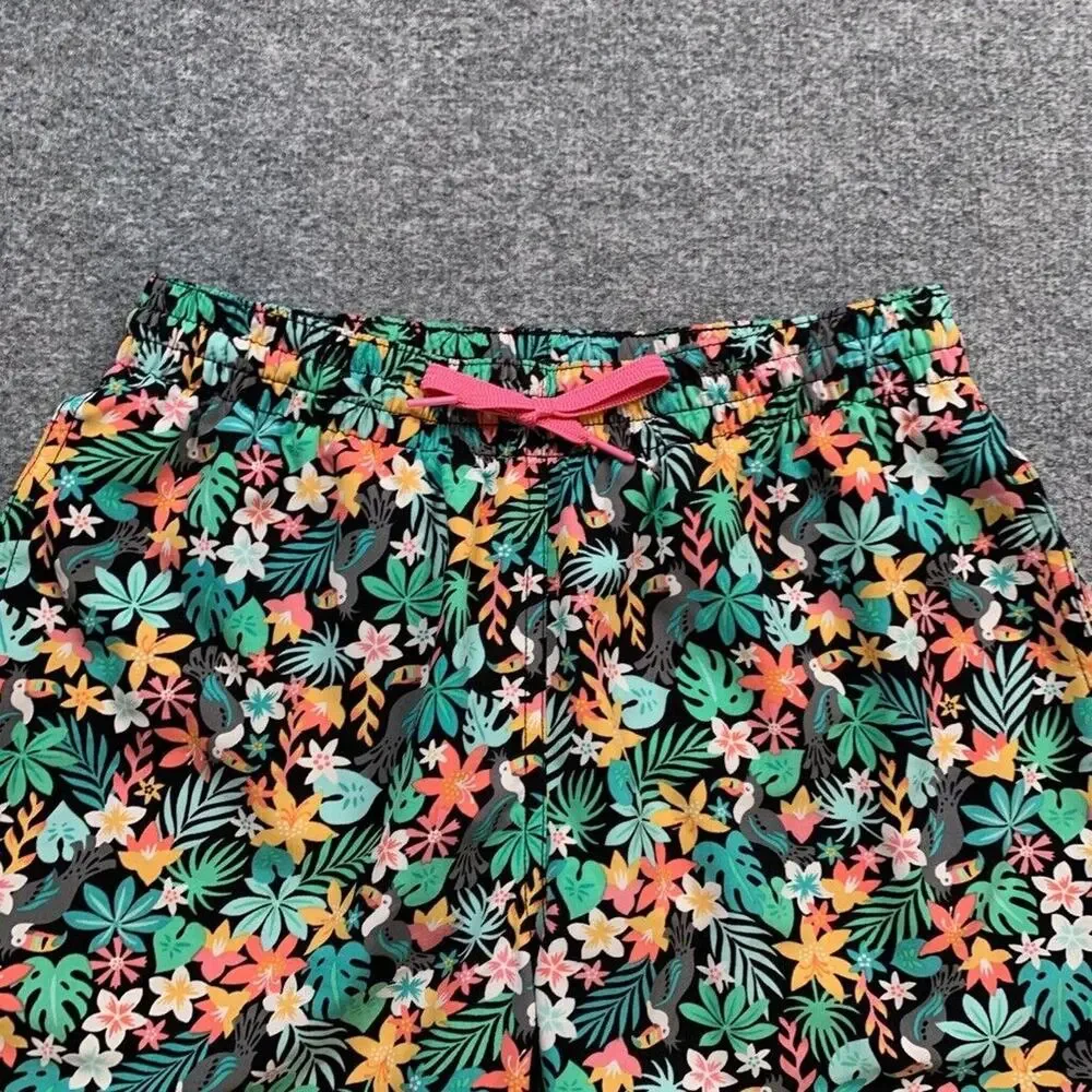 Chubbies Shorts Mens S Small Black Floral Bloomerangs Lined Beach‎ Swim Trunks